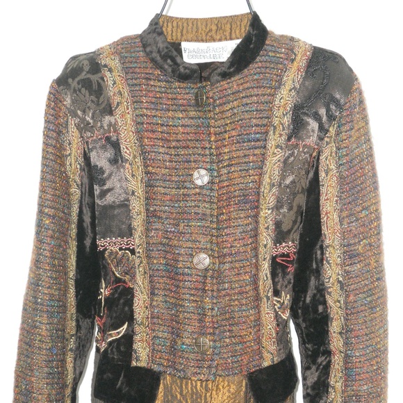 FLASHBACK COUTURE SWEATER BLAZER SIZE MEDIUM - Picture 3 of 5